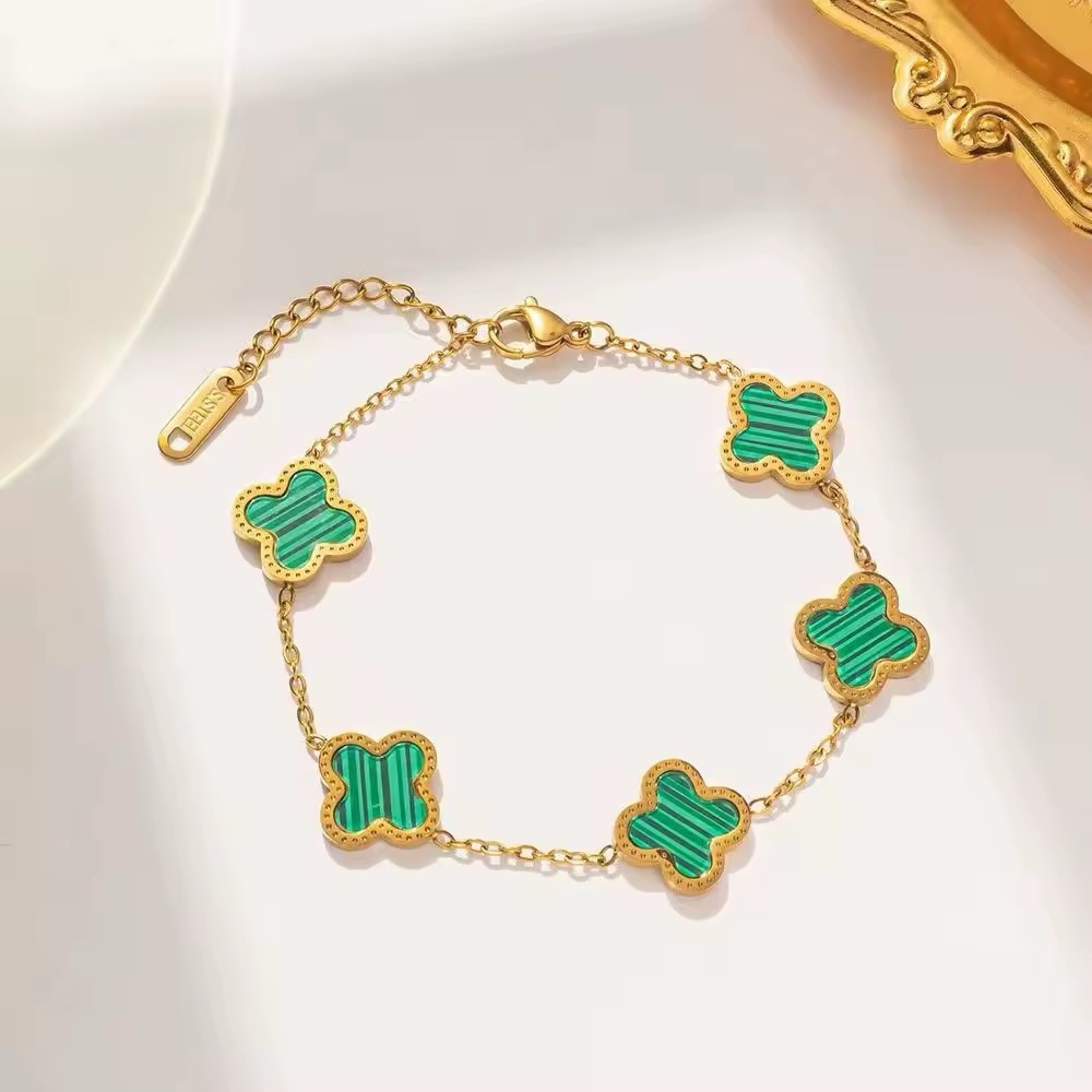 Clover Bracelet 18k plated stainless steel
